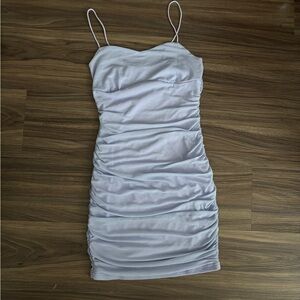 SHEIN Lavender Ruched Mini Dress